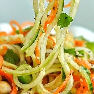 zoodles wortel salade